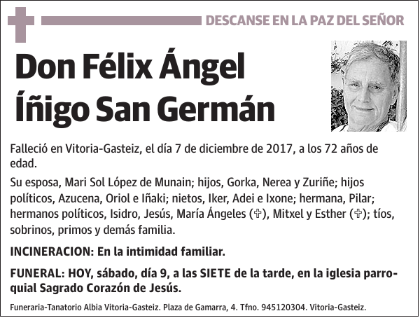 Félix Ángel Íñigo San Germán