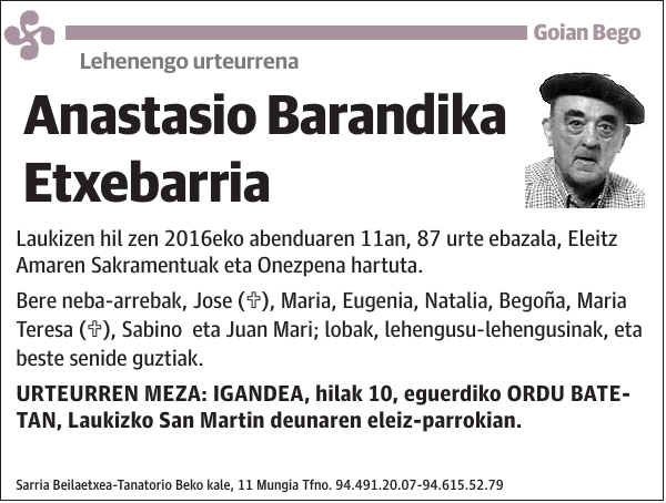 Anastasio Barandika Etxebarria