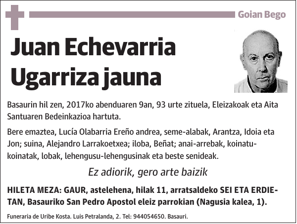 Juan Echevarria Ugarriza