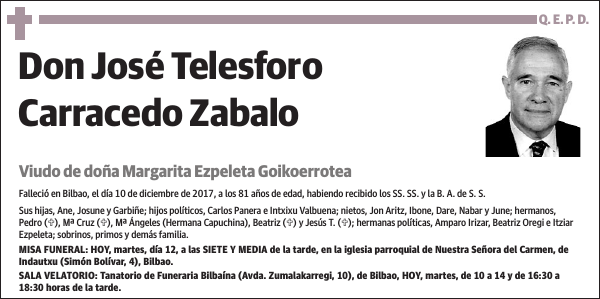 José Telesforo Carracedo Zabalo