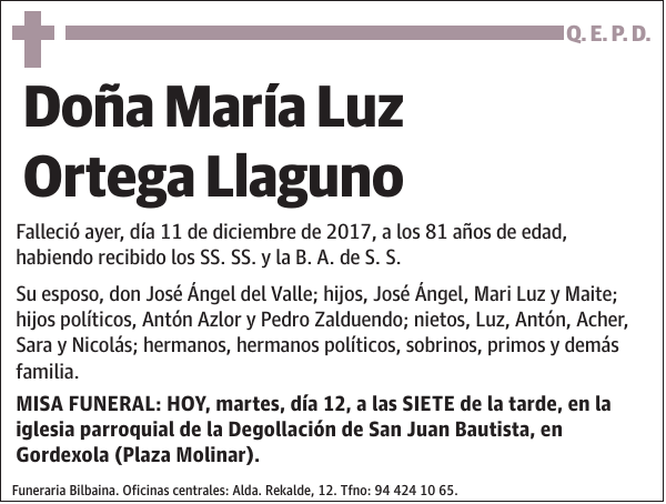 María Luz Ortega Llaguno