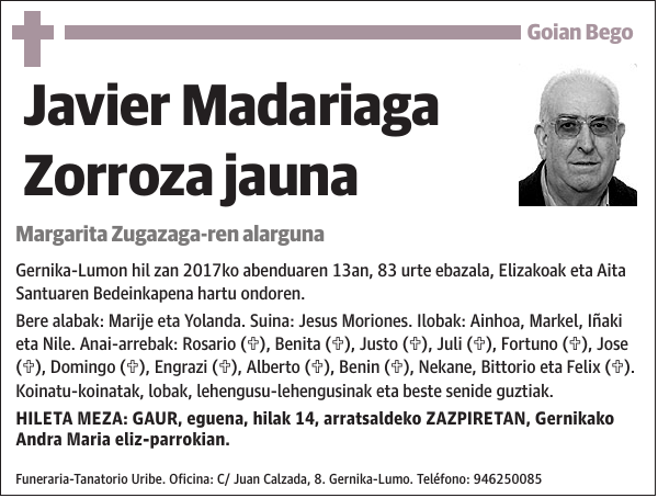 Javier Madariaga Zorroza