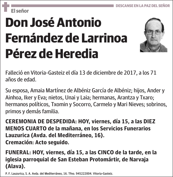 José Antonio Fernández de Larrinoa