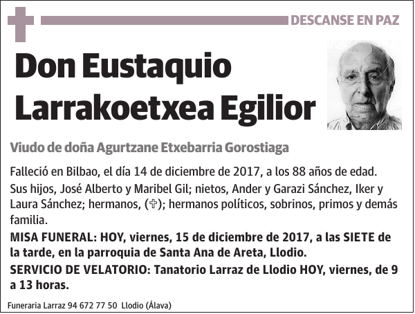 Eustaquio Larrakoetxea Egilior