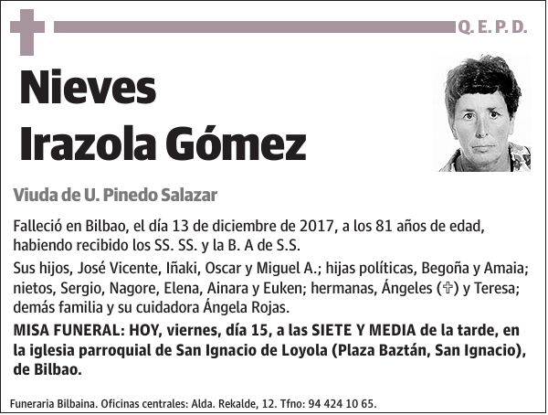 Nieves Irazola Gómez