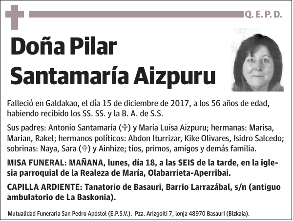 Pilar Santamaría Aizpuru