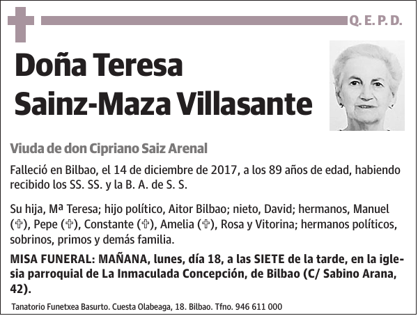 Teresa Sainz-Maza Villasante