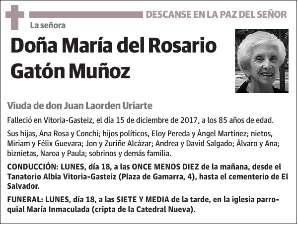 María del Rosario Gatón Muñoz