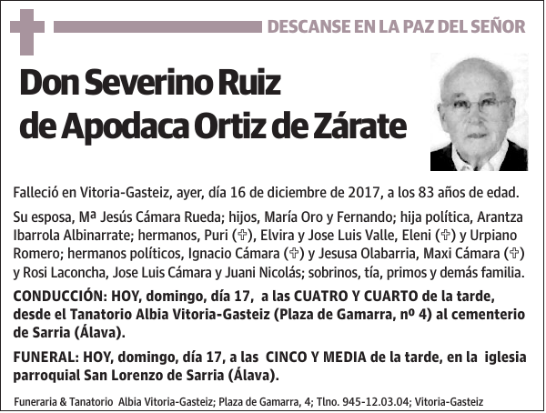 Severino Ruiz de Apodaca Ortiz de Zárate