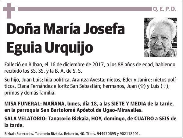 María Josefa Eguia Urquijo