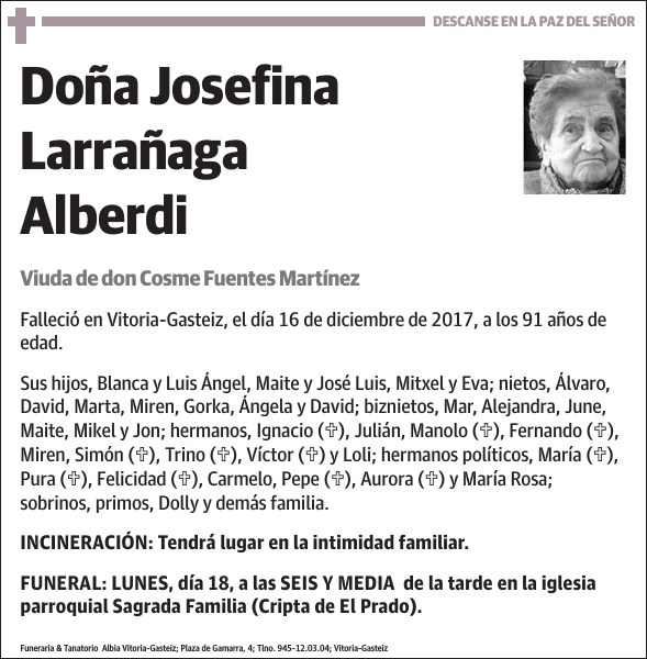 Josefina Larrañaga Alberdi