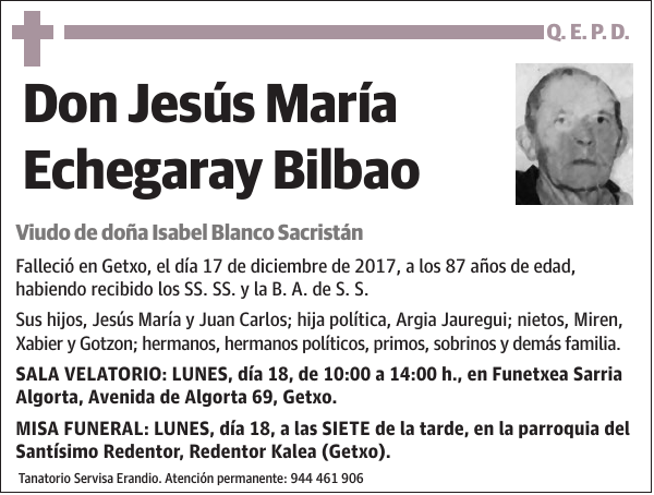 Jesús María Echegaray Bilbao