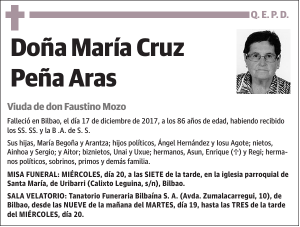 María Cruz Peña Aras