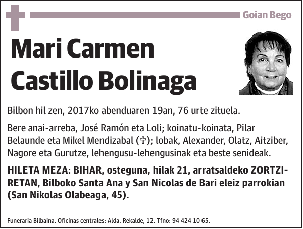 Mari Carmen Castillo Bolinaga