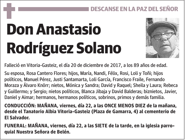 Anastasio Rodríguez Solano