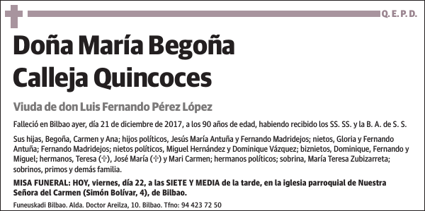 María Begoña Calleja Quincoces