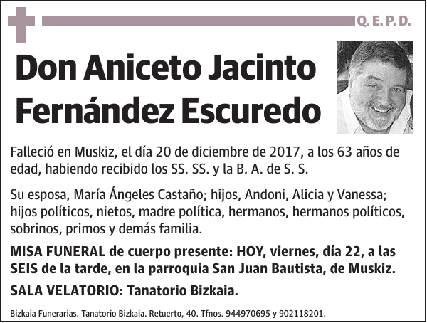 Aniceto Jacinto Fernández Escuredo