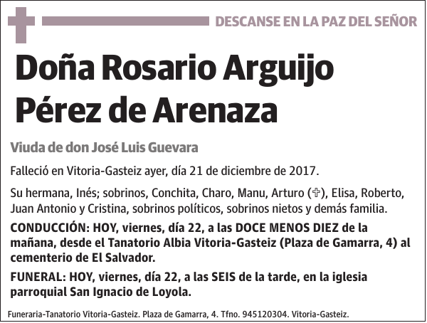 Rosario Arguijo Pérez de Arenaza