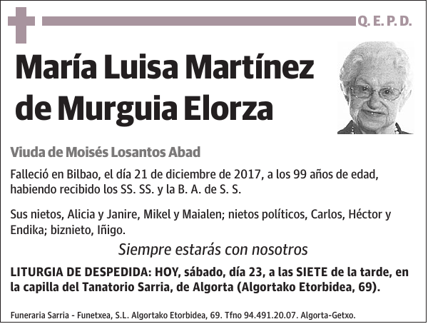 María Luisa Martínez de Murguia Elorza