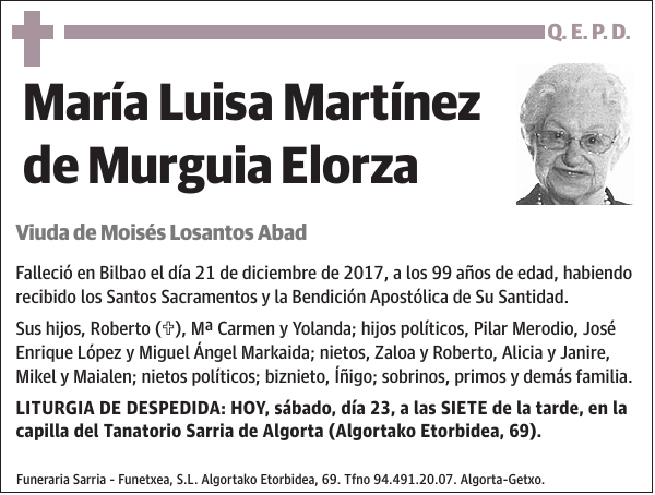 María Luisa Martínez de Murguia Elorza