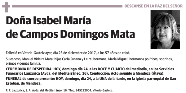 Isabel María de Campos Domingos Mata