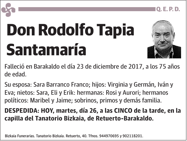 Rodolfo Tapia Santamaría