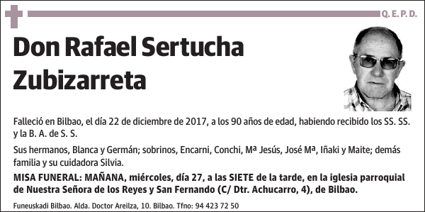 Rafael Sertucha Zubizarreta