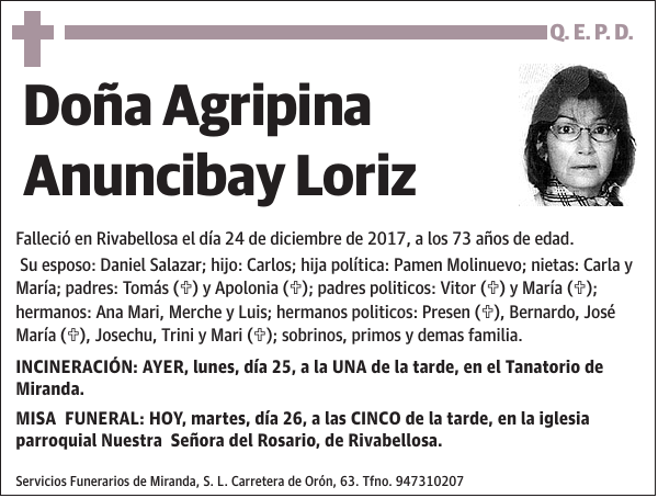 Agripina Anuncibay Loriz