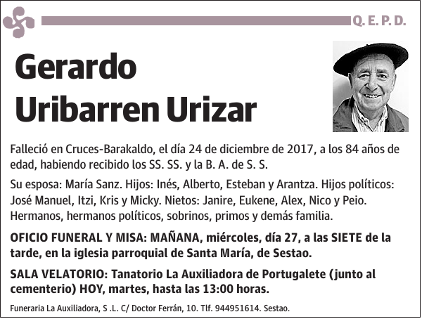 Gerardo Uribarren Urizar