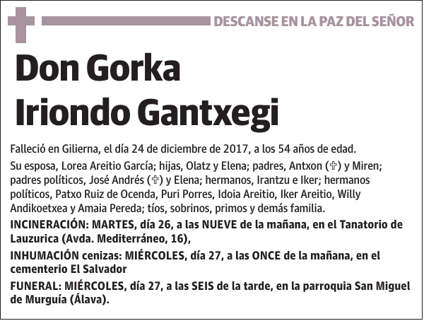 Gorka Iriondo Gantxegi