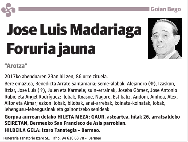 Jose Luis Madariaga Foruria