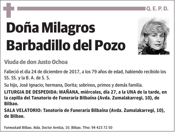 Milagros Barbadillo del Pozo