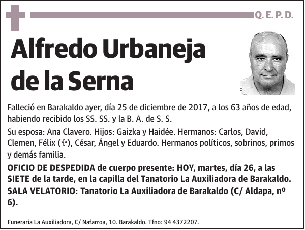 Alfredo Urbaneja de la Serna