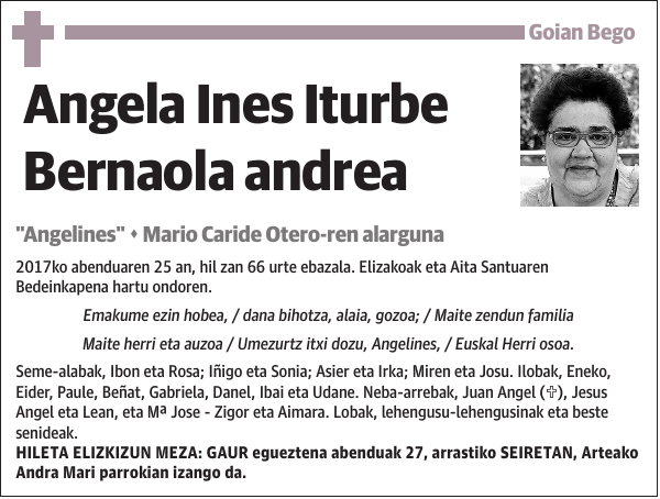 Angela Ines Iturbe Bernaola