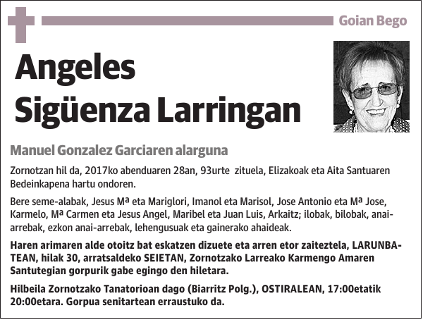 Angeles Sigüenza Larringan