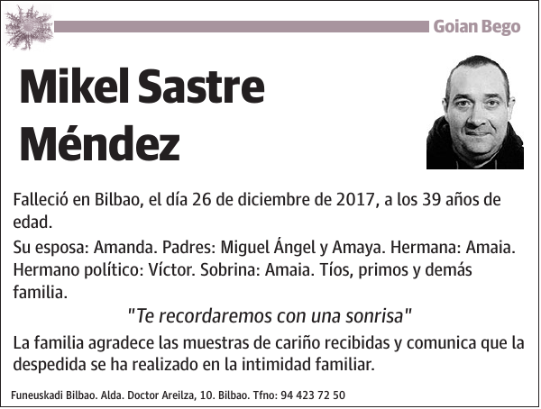 Mikel Sastre Méndez