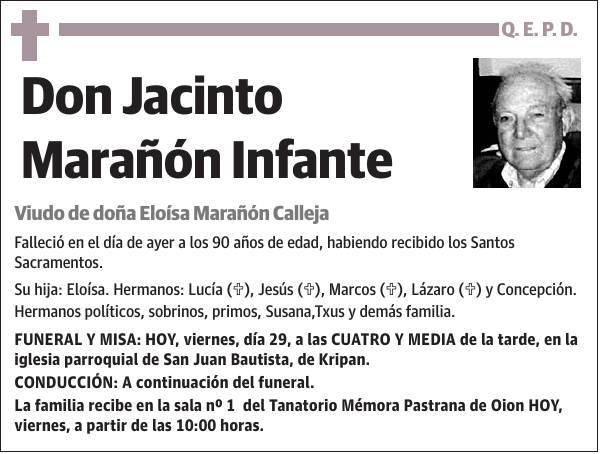 Jacinto Marañón Infante