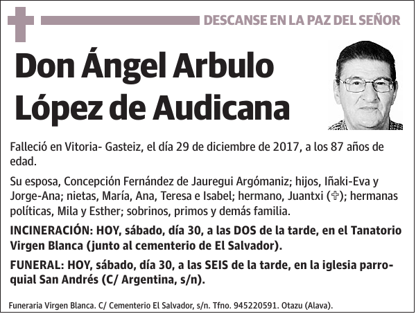 Ángel Arbulo López de Audicana