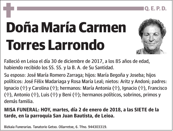 María Carmen Torres Larrondo