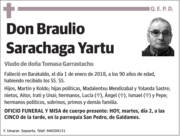 Braulio Sarachaga Yartu