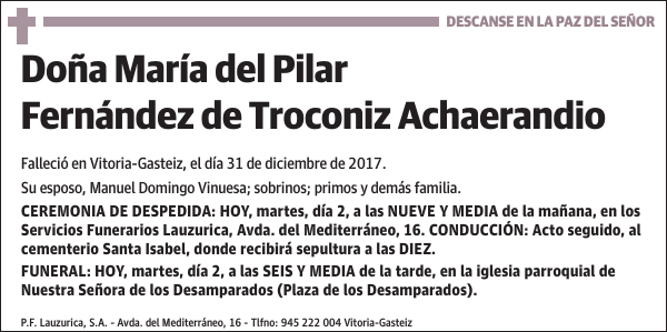 María del Pilar Fernández de Troconiz Achaerandio