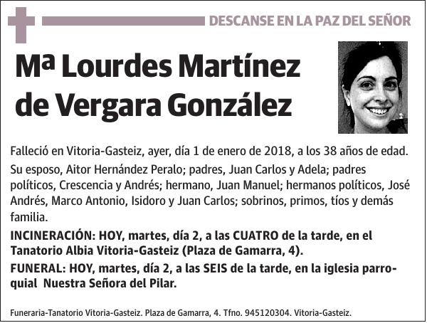 Mª Lourdes Martínez de Vergara González