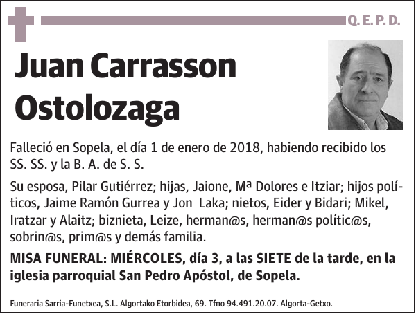 Juan Carrasson Ostolozaga