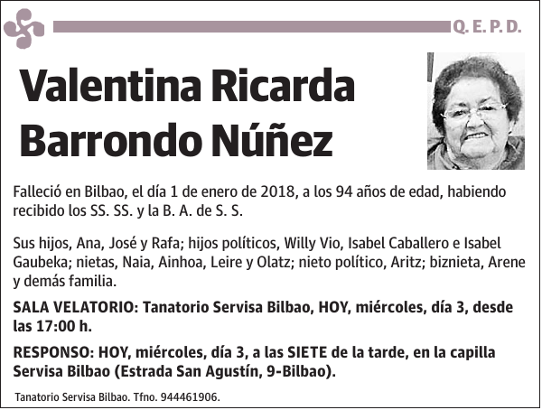 Valentina Ricarda Barrondo Núñez