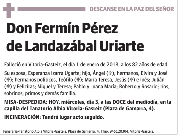 Fermín Pérez de Landazábal Uriarte