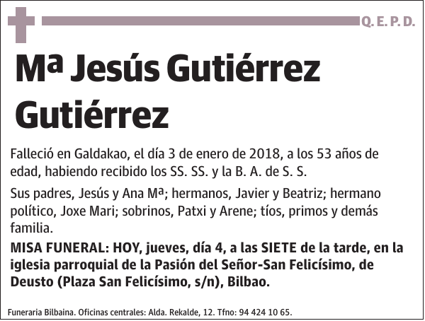 Mª Jesús Gutiérrez Gutiérrez