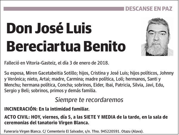 José Luis Bereciartua Benito