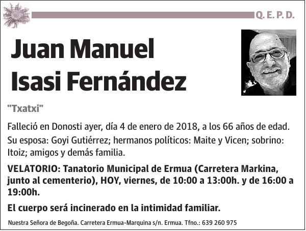 Juan Manuel Isasi Fernández