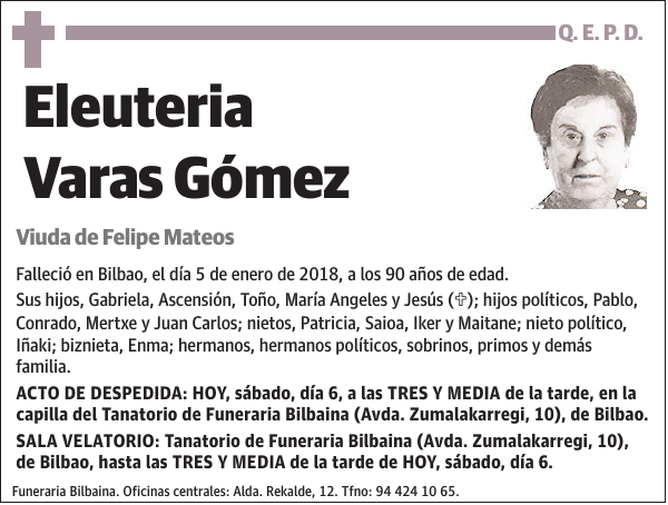 Eleuteria Varas Gómez