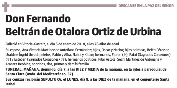 Fernando Beltrán de Otalora Ortiz de Urbina